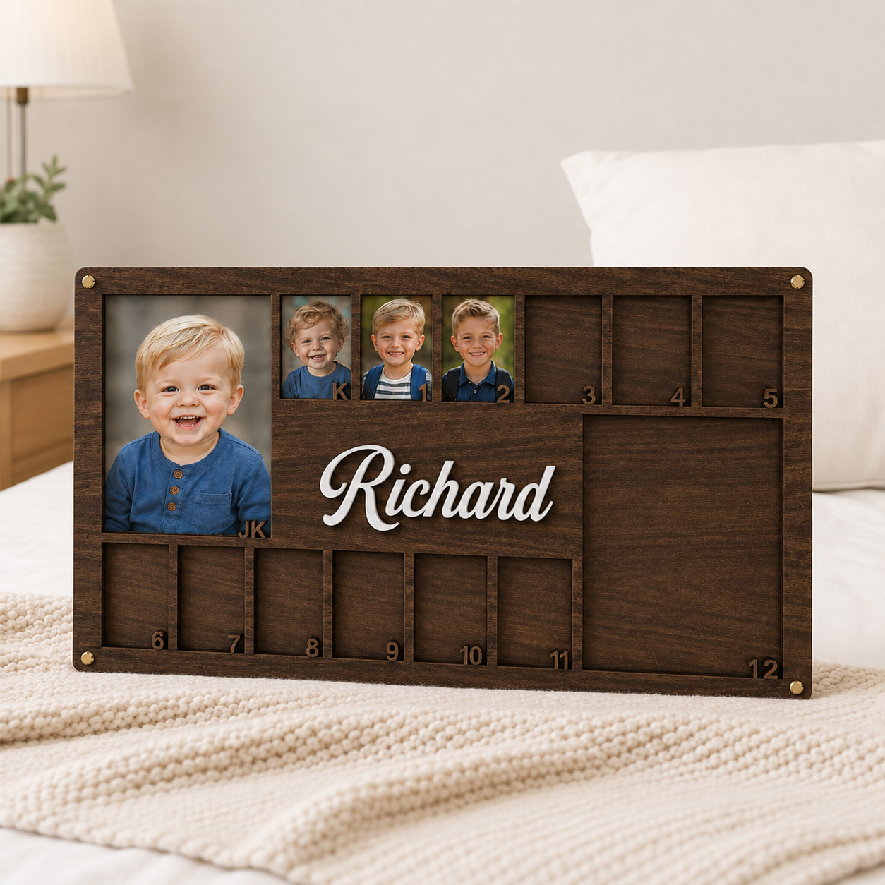 ✨Personalized School Years Photo Frame | JK to 12th Grade Wooden Graduation Keepsake