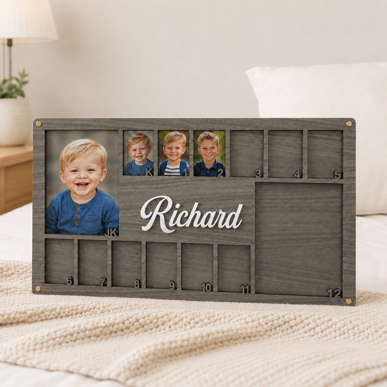 ✨Personalized School Years Photo Frame | JK to 12th Grade Wooden Graduation Keepsake
