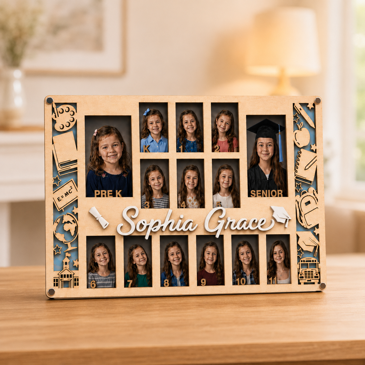 🎓✨ Custom School Memory Photo Frame – From First Day of School to Graduation, A Lifetime of Memories
