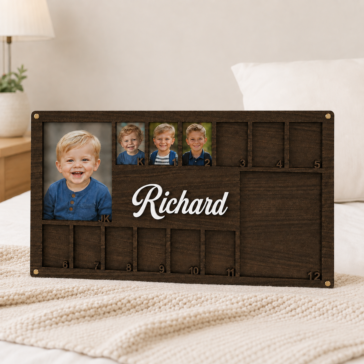 ✨Personalized School Years Photo Frame | JK to 12th Grade Wooden Graduation Keepsake