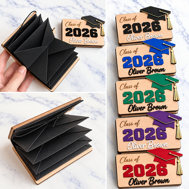 🎓Personalized Class of 2026 Graduation Card Holder | Custom Name  Graduation Keepsake