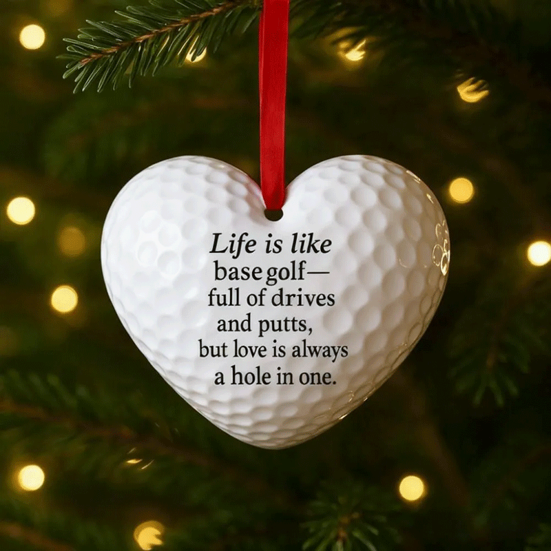 Heart-Shaped Sports Ornaments