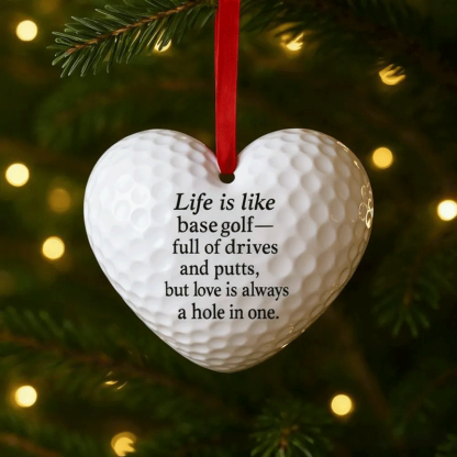 Heart-Shaped Sports Ornaments