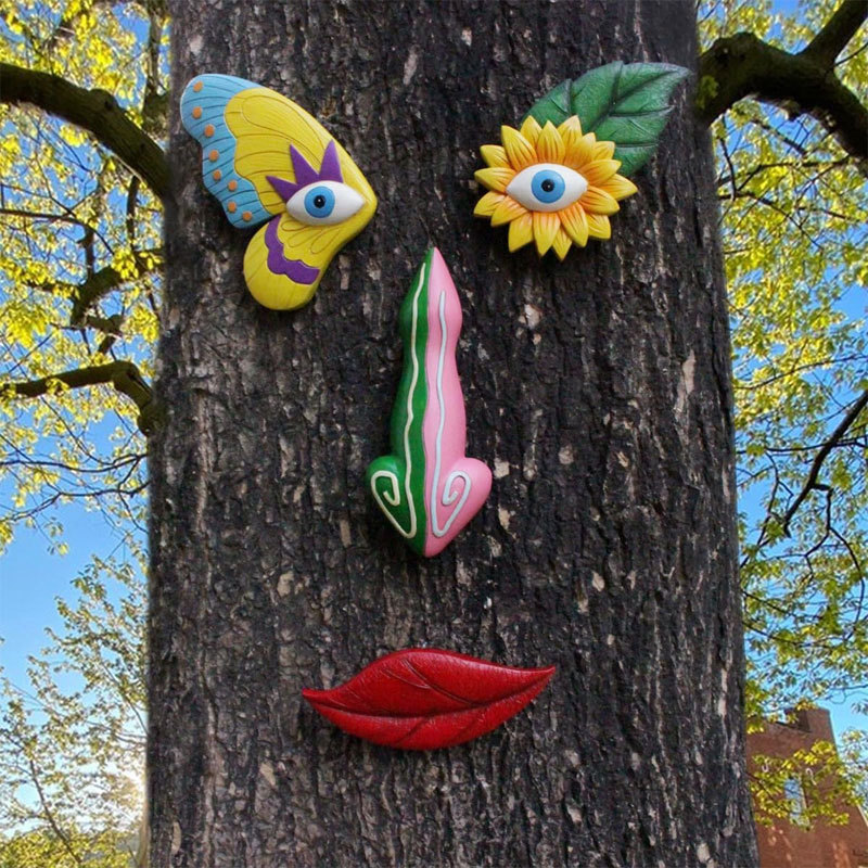 Tree Faces Decor
