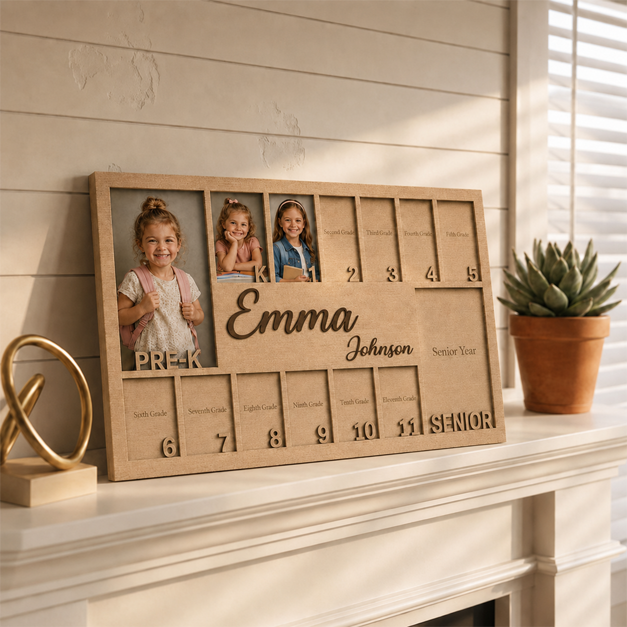 ❤️Personalized School Years Picture Frame | Pre-K through Graduation