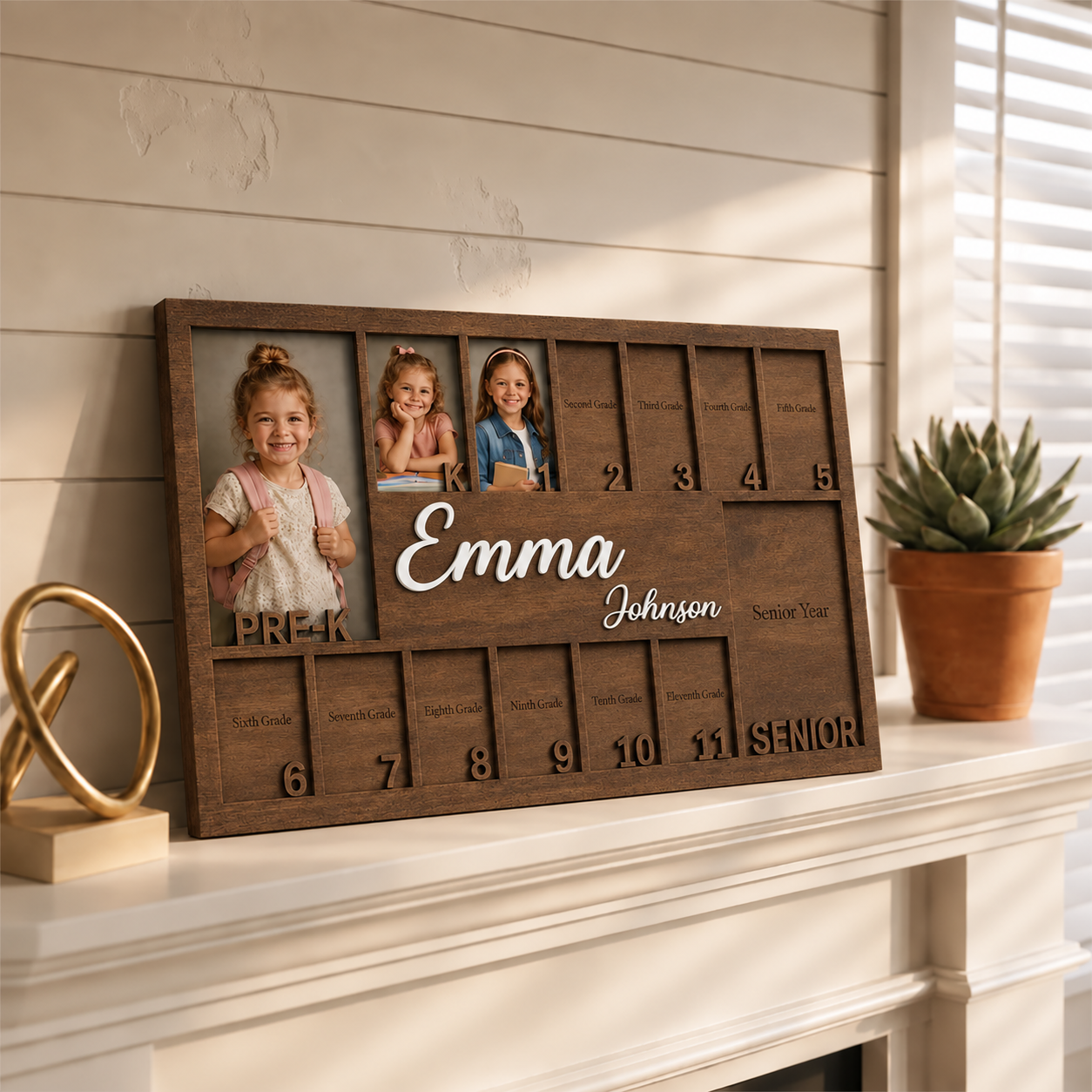 ❤️Personalized School Years Picture Frame | Pre-K through Graduation