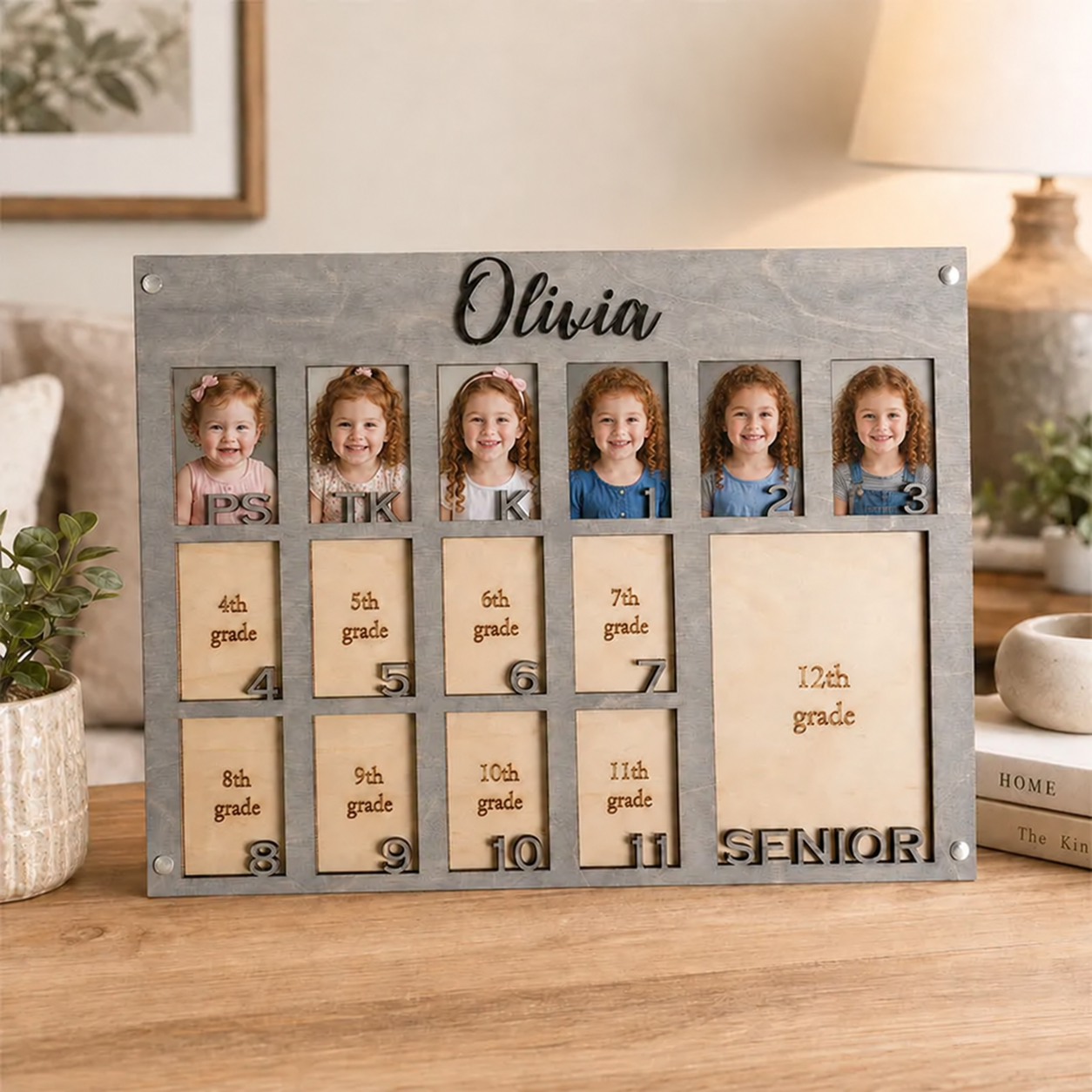 🌱Personalized School Years Photo Frame | Preschool to Senior Graduation Memory Keepsake