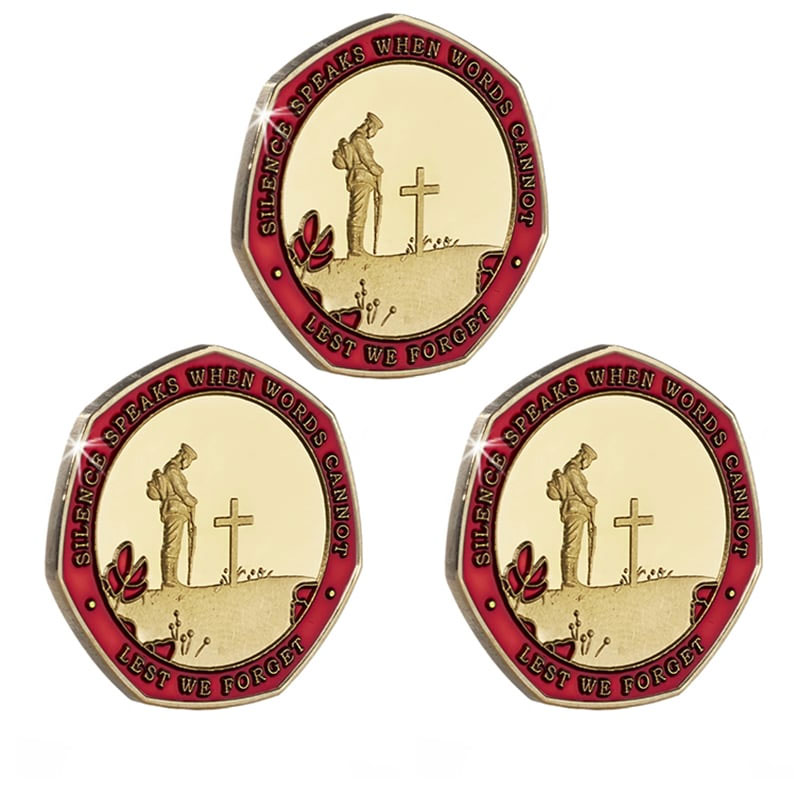 Armistice/Remembrance Commemorative with Embroidered Poppy