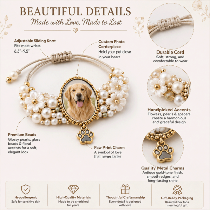 🐾 Personalized Pet Memorial Bracelet DIY Kit