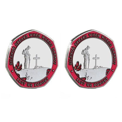 Armistice/Remembrance Commemorative with Embroidered Poppy