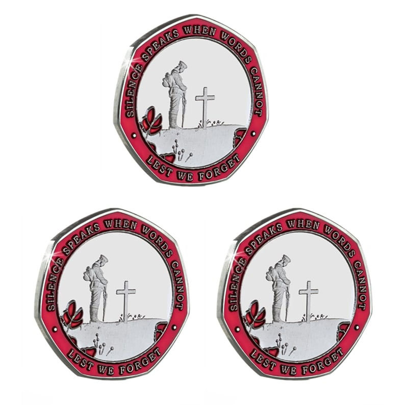 Armistice/Remembrance Commemorative with Embroidered Poppy