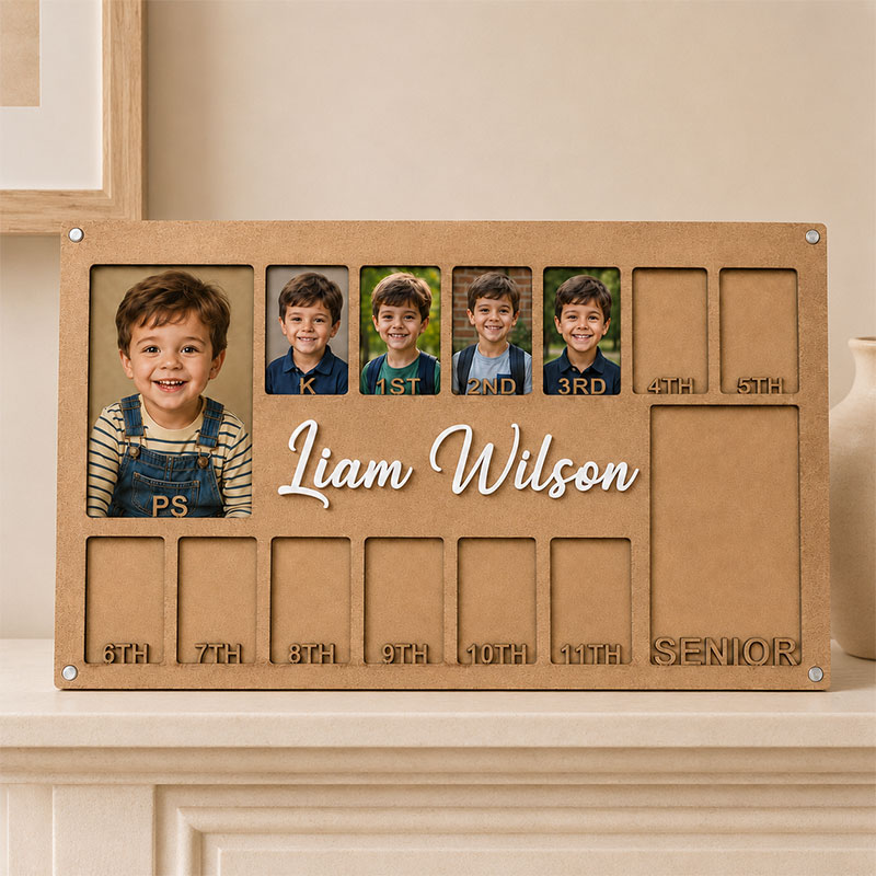 🖼️Personalized School Years Photo Frame | Preschool to Senior Graduation Keepsake