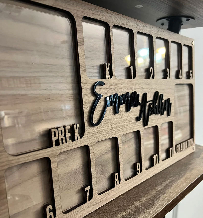 School Years Photo Frame | Pre K to Graduation Picture Frame