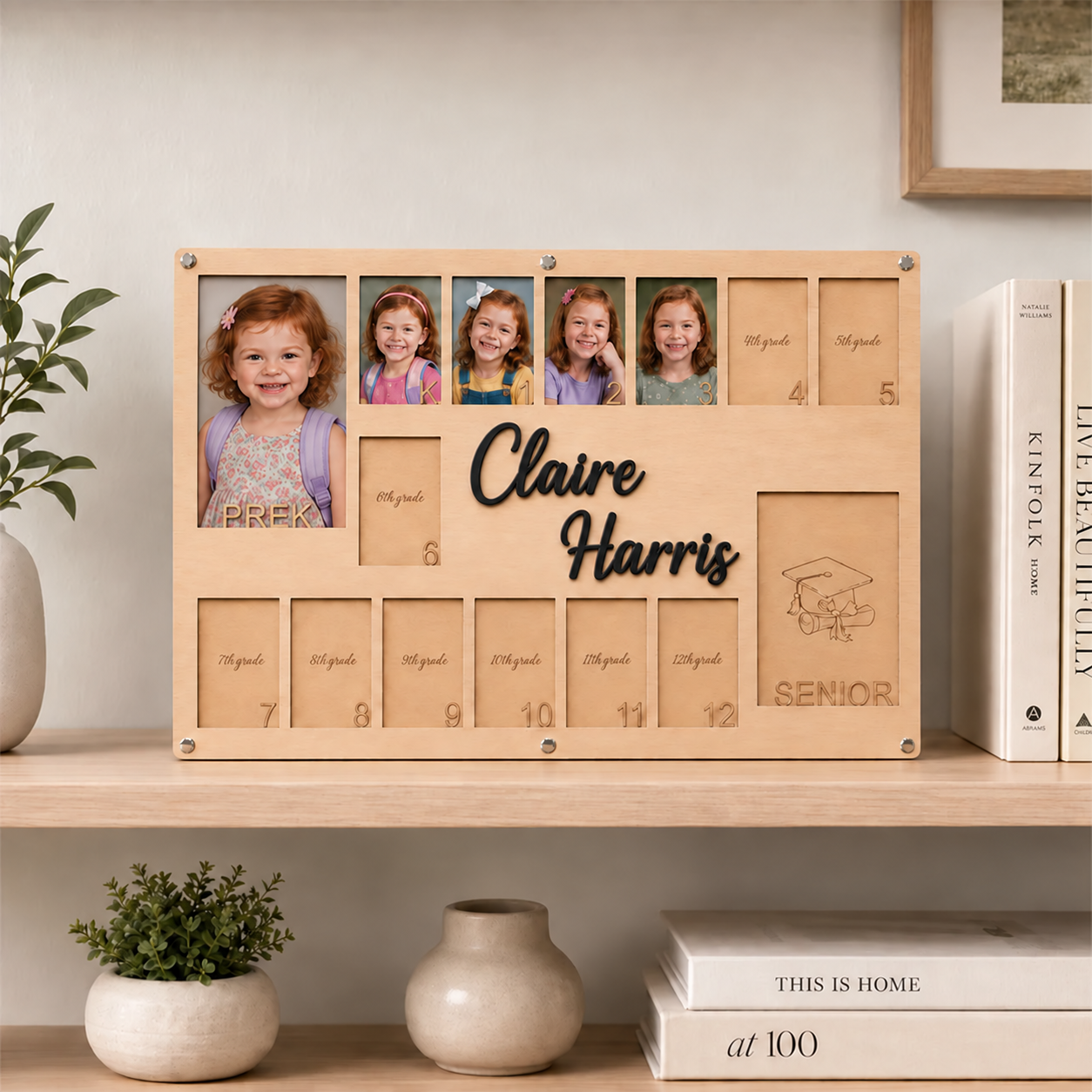 📚Personalized School Years Photo Frame | From Pre-K to Senior