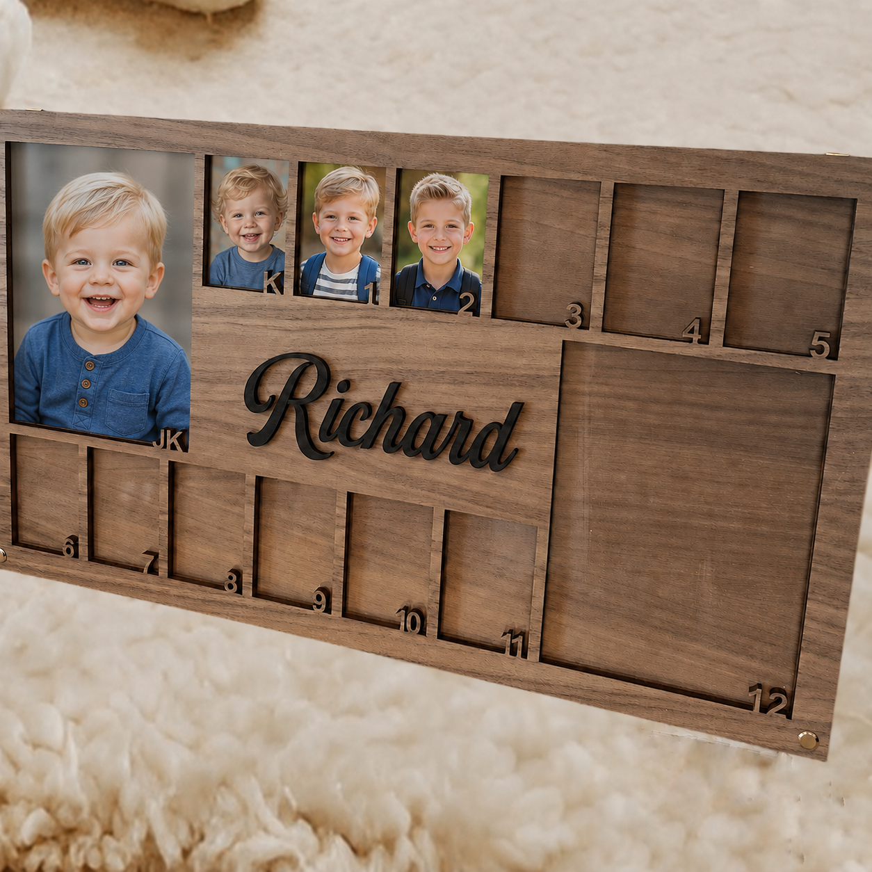 ✨Personalized School Years Photo Frame | JK to 12th Grade Wooden Graduation Keepsake