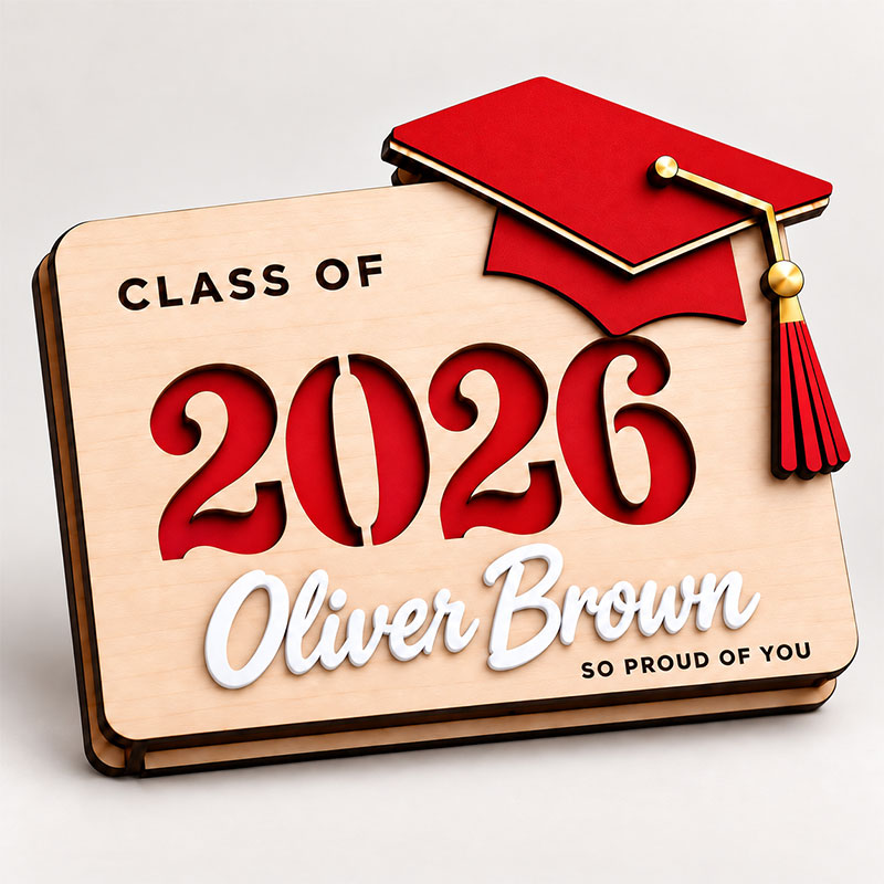 💵Personalized Graduation Money Holder | Class of 2026  Cash & Gift Card Holder for High School and College Graduates