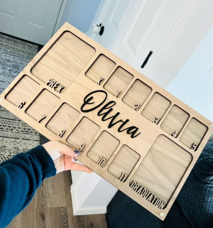 School Years Photo Frame | Pre K to Graduation Picture Frame