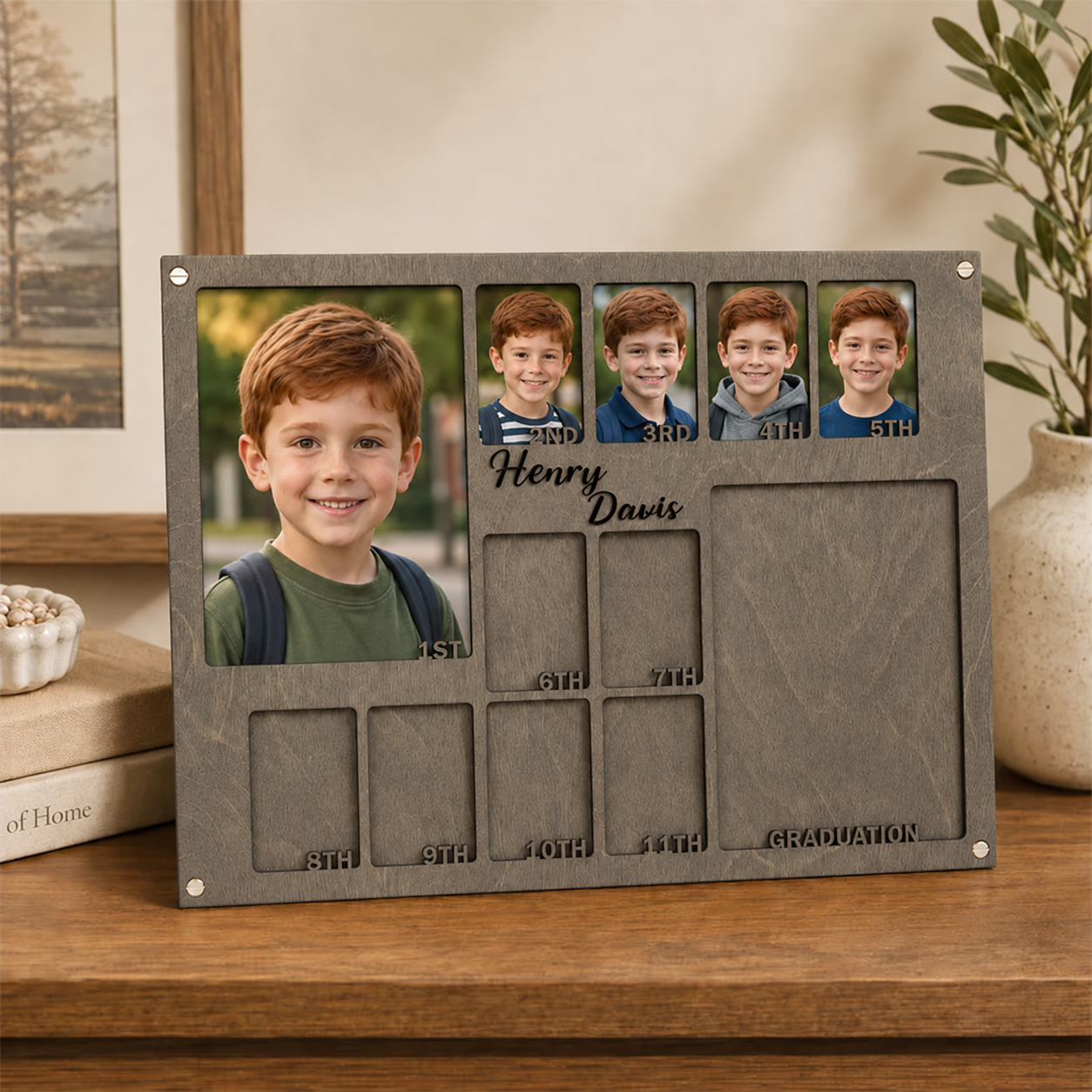 🎓Personalized School Years Photo Frame | 1st Grade to Graduation Childhood Memory Keepsake
