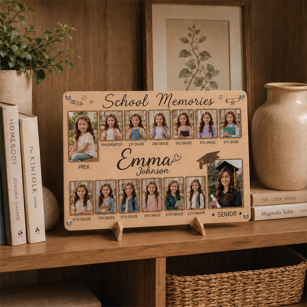 📸 Personalized School Years Photo Frame