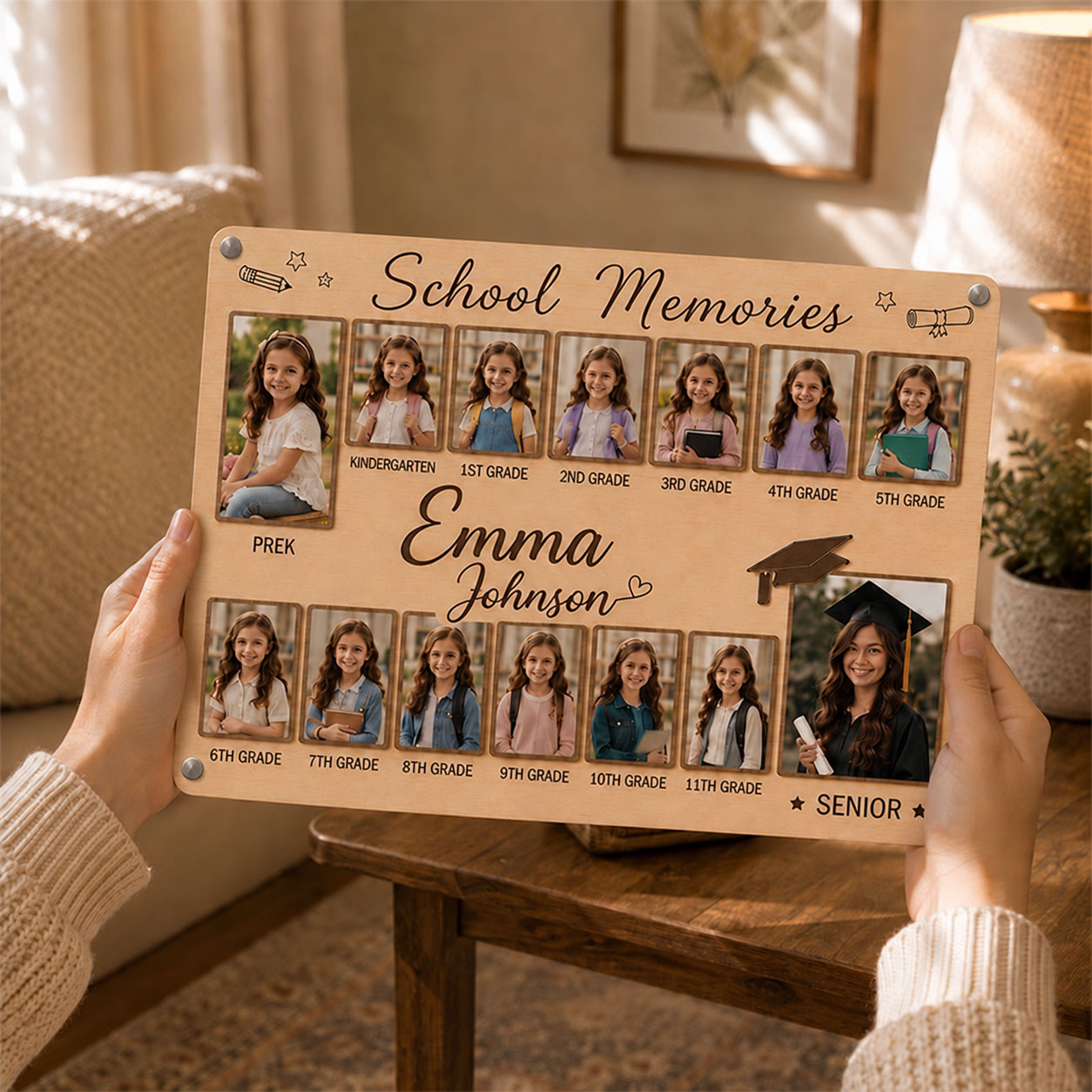 📸 Personalized School Years Photo Frame
