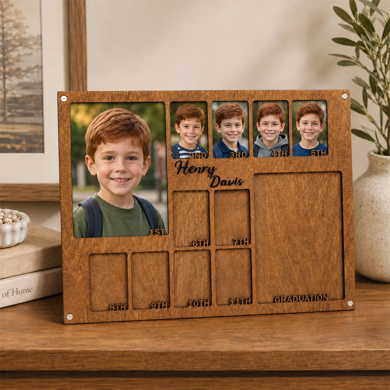 🎓Personalized School Years Photo Frame | 1st Grade to Graduation Childhood Memory Keepsake