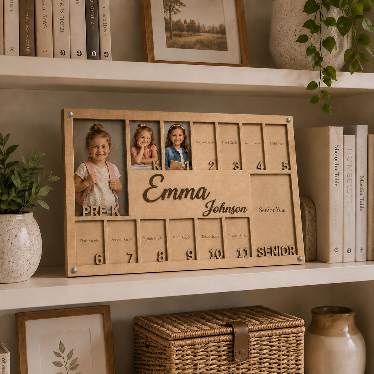 ❤️Personalized School Years Picture Frame | Pre-K through Graduation