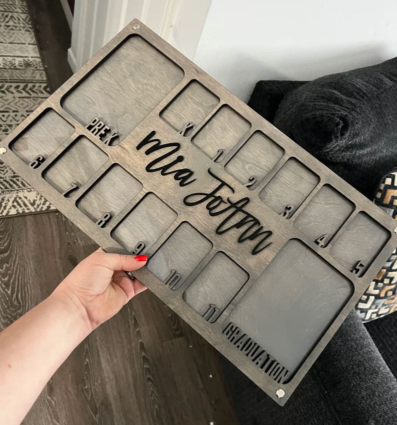 School Years Photo Frame | Pre K to Graduation Picture Frame