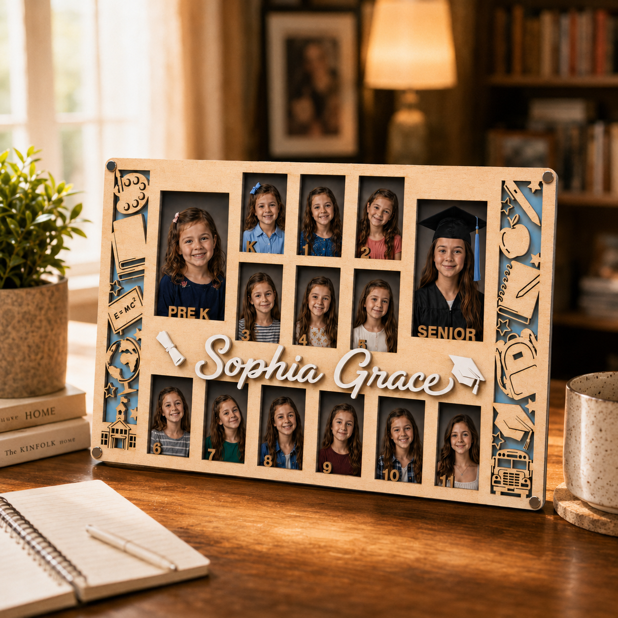 🎓✨ Custom School Memory Photo Frame – From First Day of School to Graduation, A Lifetime of Memories