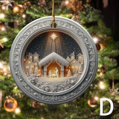 Unique Nativity Scene Ornament