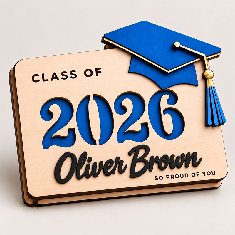 💵Personalized Graduation Money Holder | Class of 2026  Cash & Gift Card Holder for High School and College Graduates