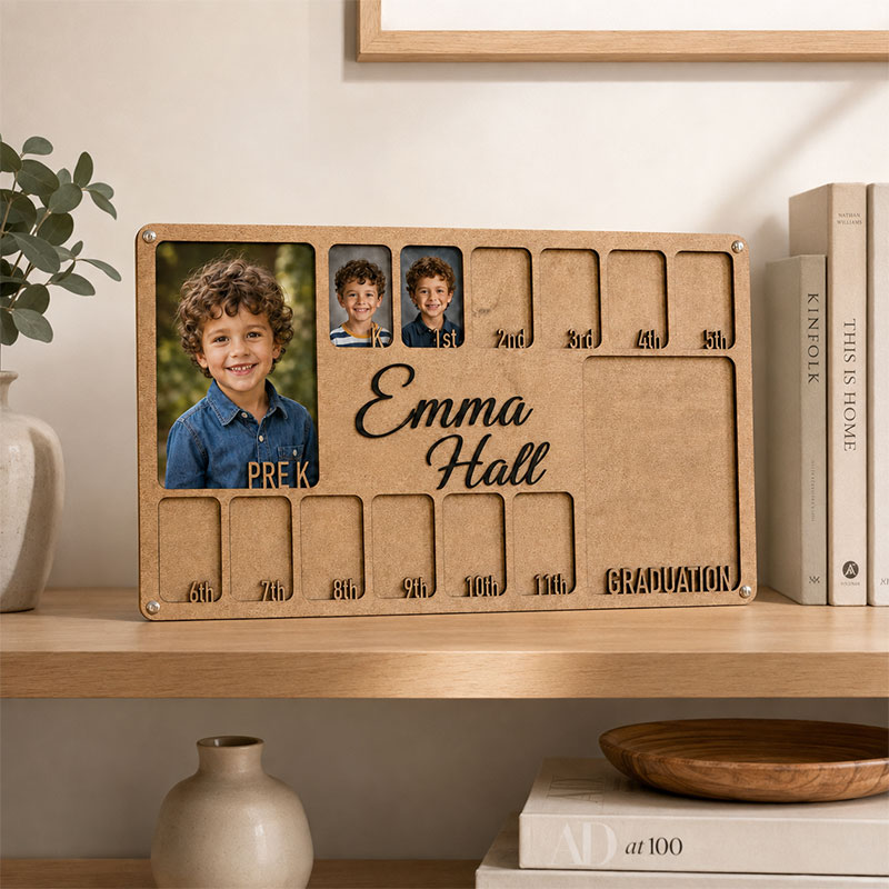🌱Personalized School Years Photo Frame | From Pre-K to Senior Graduation Keepsake