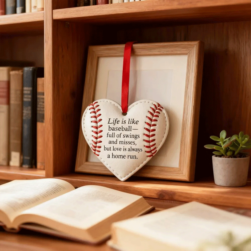 Heart-Shaped Sports Ornaments