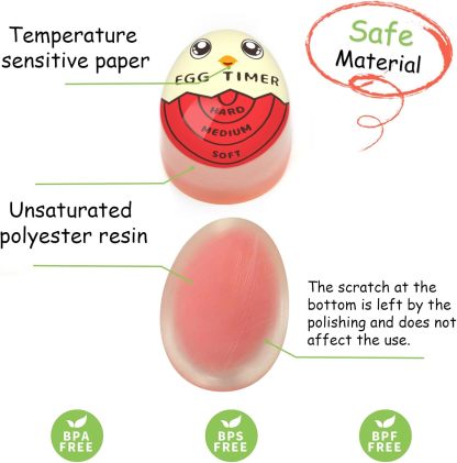 🔥Color Changing Egg Timer – Perfect Soft, Medium & Hard Boiled Eggs Every Time (BUY 2 GET 1 FREE)