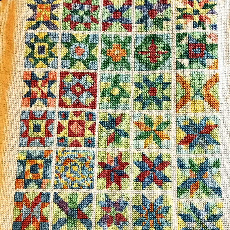 Tiles Quilt Cross Stitch DIY Kit