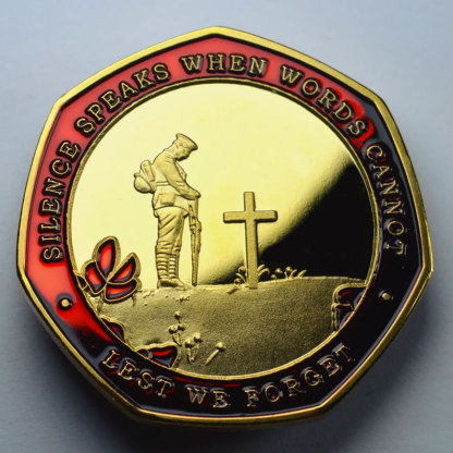 Armistice/Remembrance Commemorative with Embroidered Poppy