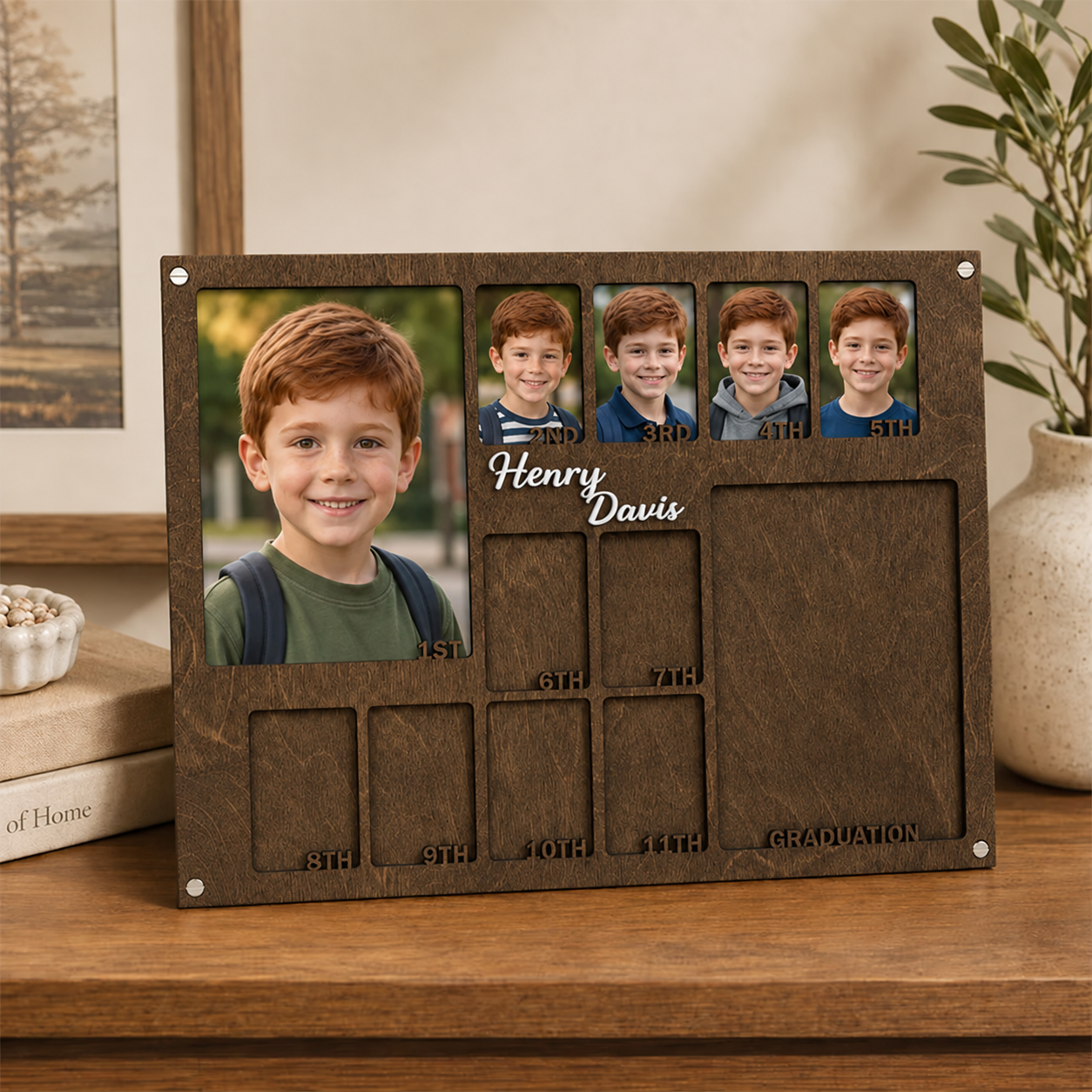 🎓Personalized School Years Photo Frame | 1st Grade to Graduation Childhood Memory Keepsake