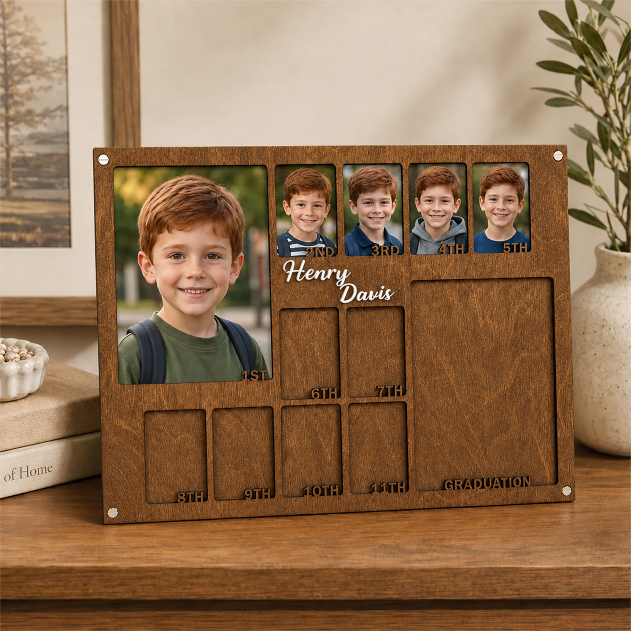 🎓Personalized School Years Photo Frame | 1st Grade to Graduation Childhood Memory Keepsake