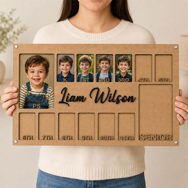 🖼️Personalized School Years Photo Frame | Preschool to Senior Graduation Keepsake