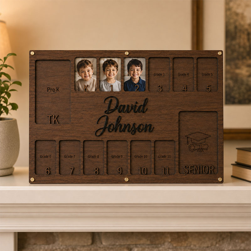 💛Personalized School Years Photo Frame | From Pre-K to Senior Graduation Keepsake