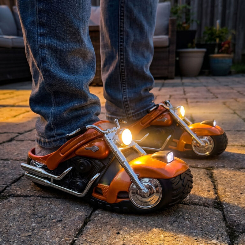 🏍️ Motorcycle Slippers – Ride Into Comfort!