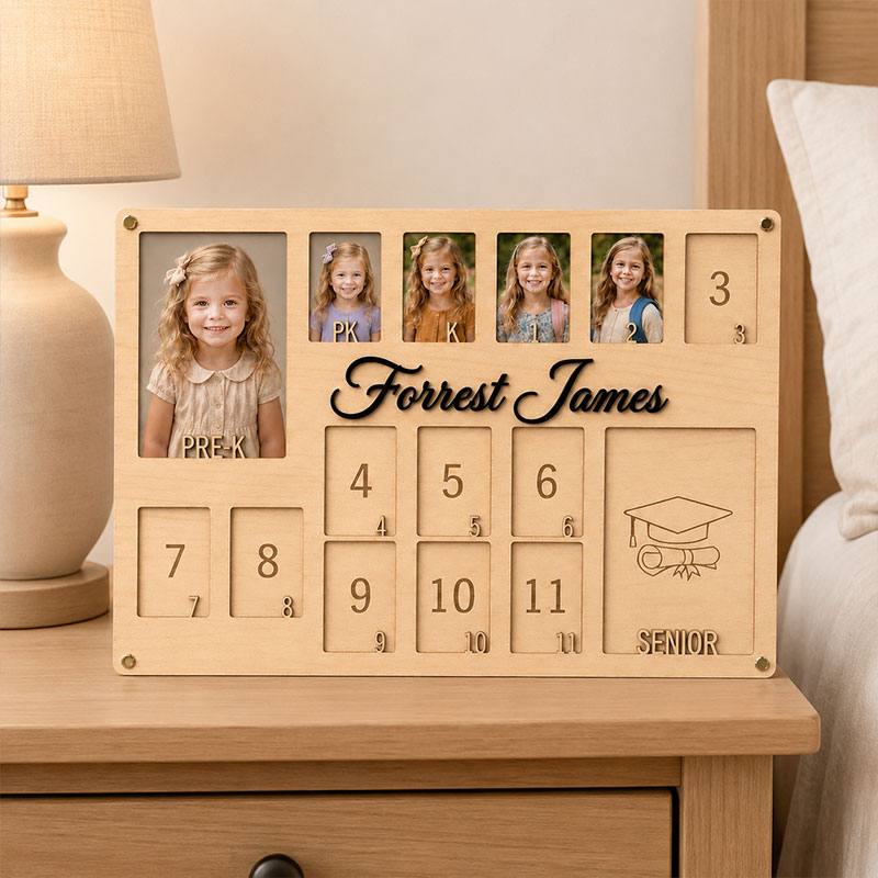 🌻Personalized School Years Photo Frame | From Pre-K to Senior Graduation Keepsake