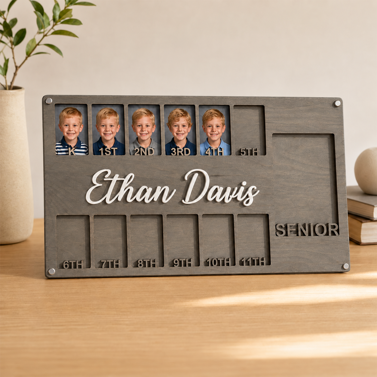 🖼️Personalized School Years Photo Frame | Custom Name Kindergarten to Senior Graduation Keepsake
