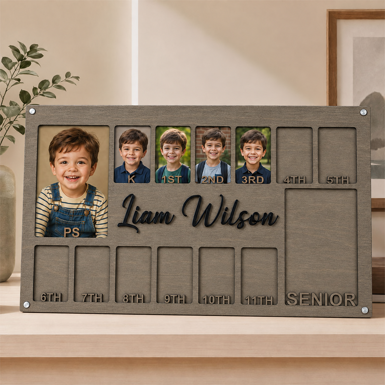 🖼️Personalized School Years Photo Frame | Preschool to Senior Graduation Keepsake