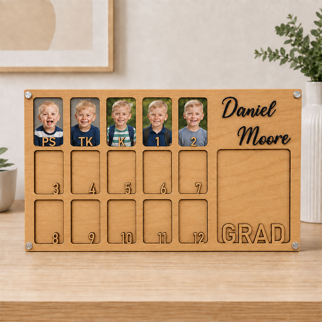 🎓Personalized School Years Photo Frame | Preschool to Graduation Memory Keepsake with Custom Name & Class Year
