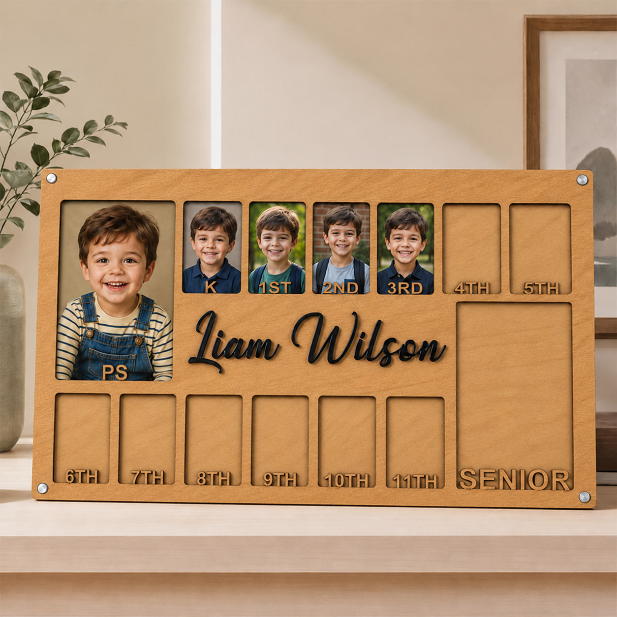 🖼️Personalized School Years Photo Frame | Preschool to Senior Graduation Keepsake