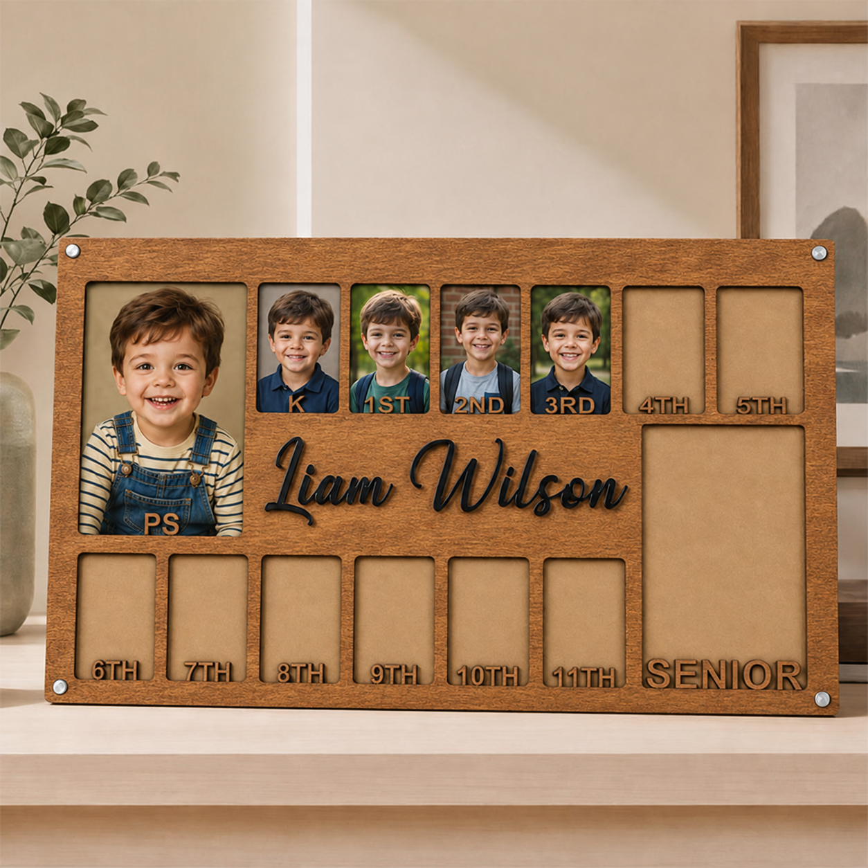 🖼️Personalized School Years Photo Frame | Preschool to Senior Graduation Keepsake