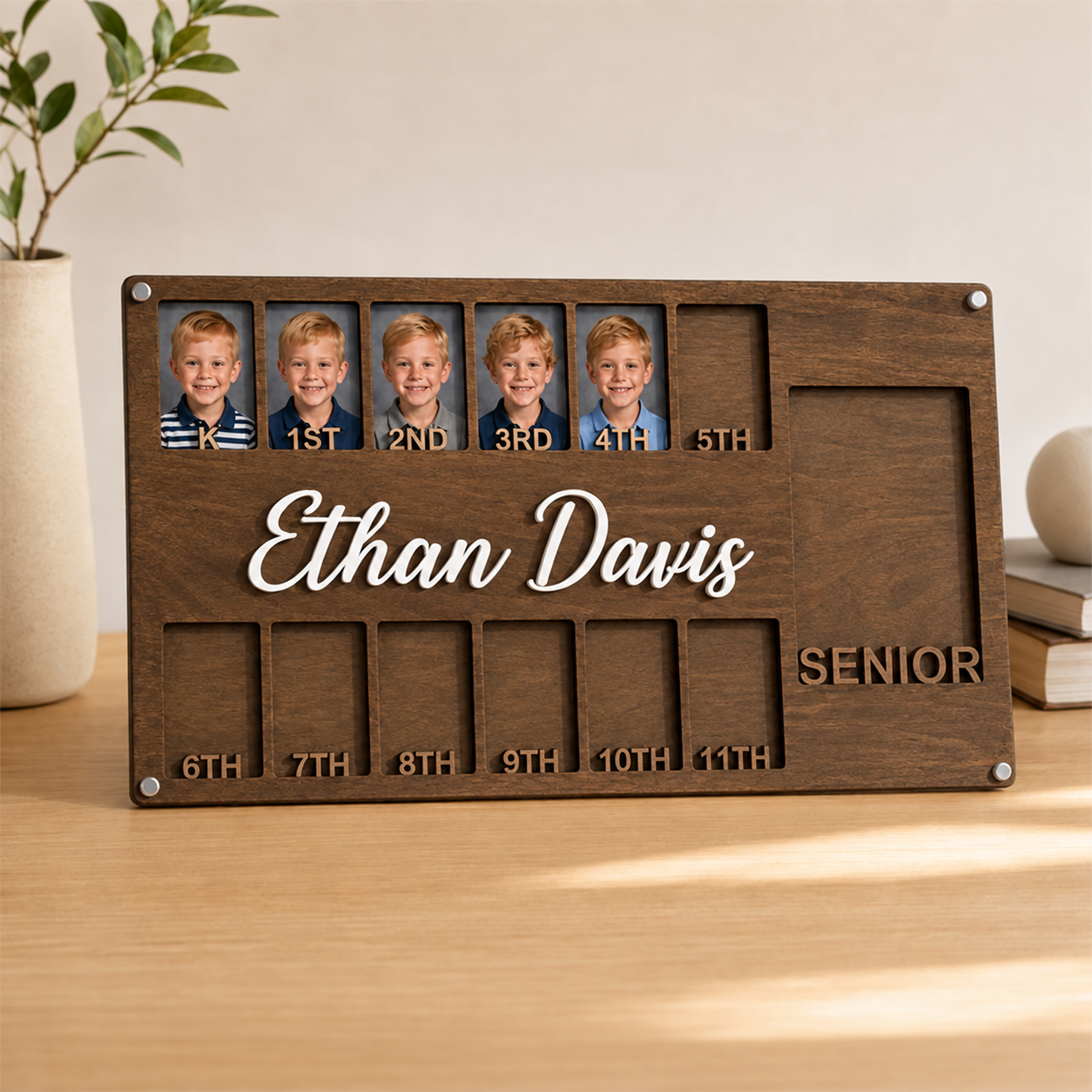 🖼️Personalized School Years Photo Frame | Custom Name Kindergarten to Senior Graduation Keepsake