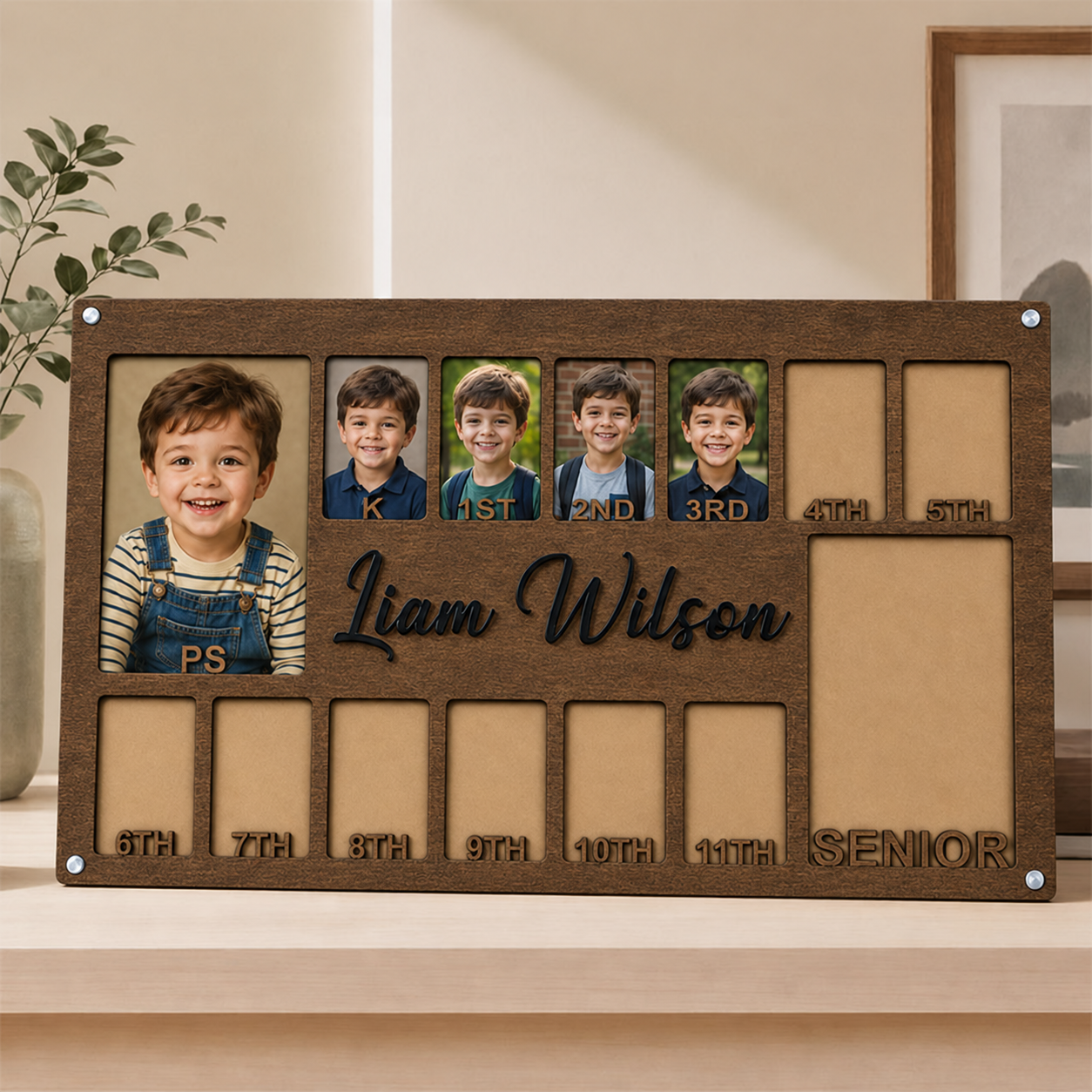 🖼️Personalized School Years Photo Frame | Preschool to Senior Graduation Keepsake