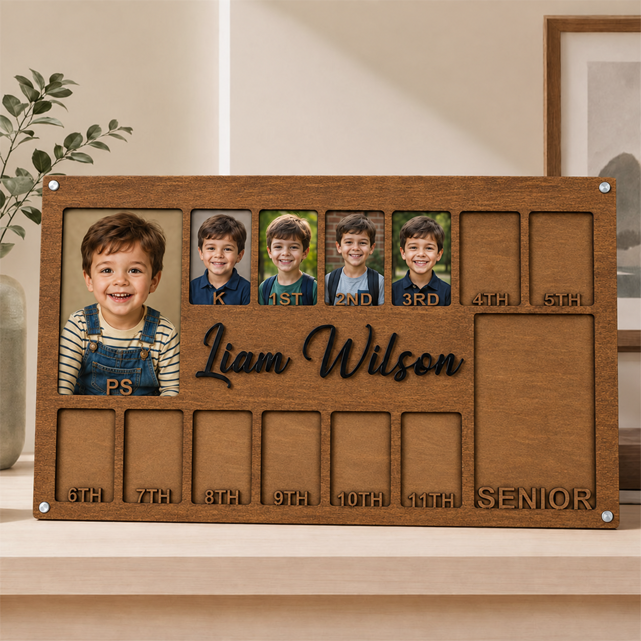 🖼️Personalized School Years Photo Frame | Preschool to Senior Graduation Keepsake