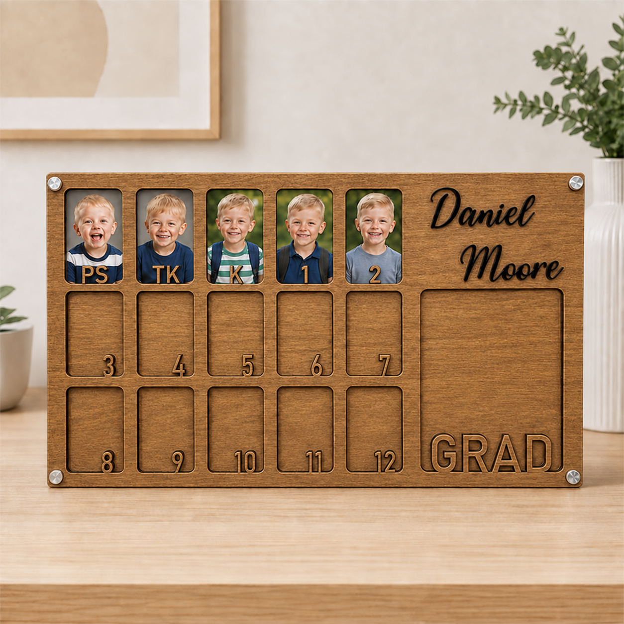 🎓Personalized School Years Photo Frame | Preschool to Graduation Memory Keepsake with Custom Name & Class Year